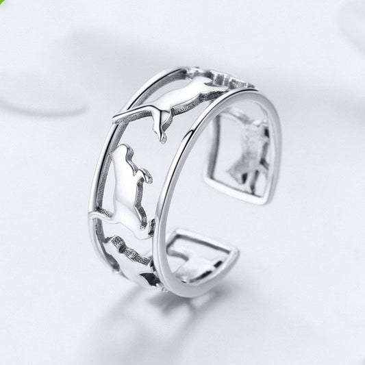 Open Cat Lovers Ring - maxsophie.com
