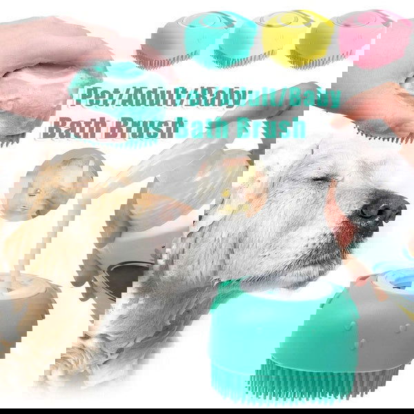 Silicone Dog Bath Massage Brush - maxsophie.com