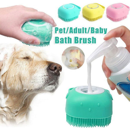 Silicone Dog Bath Massage Brush - maxsophie.com
